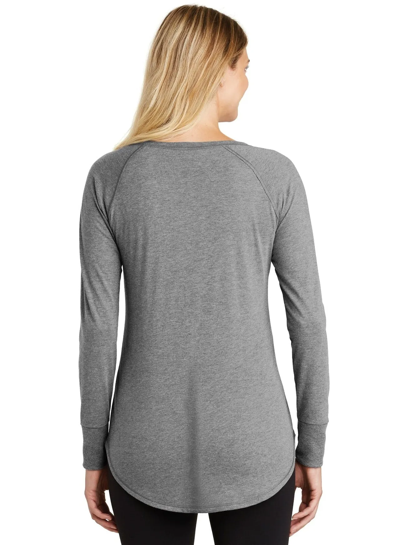 District Ladies Perfect Tri Long Sleeve Tunic Tee