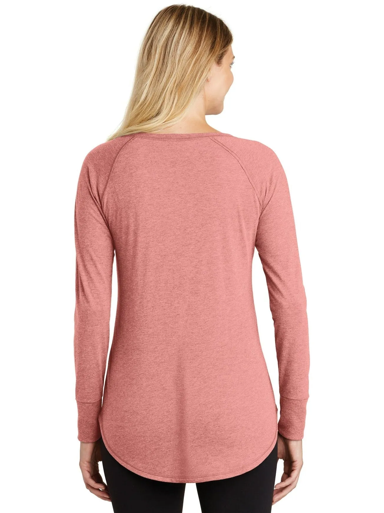 District Ladies Perfect Tri Long Sleeve Tunic Tee