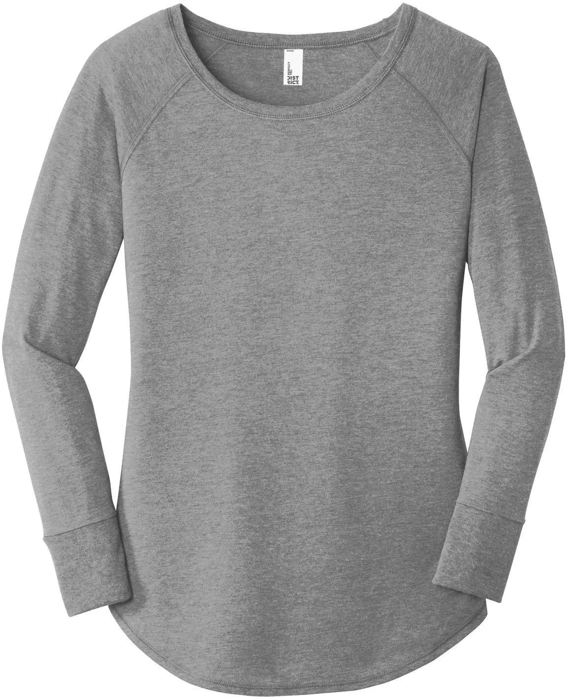 District Ladies Perfect Tri Long Sleeve Tunic Tee