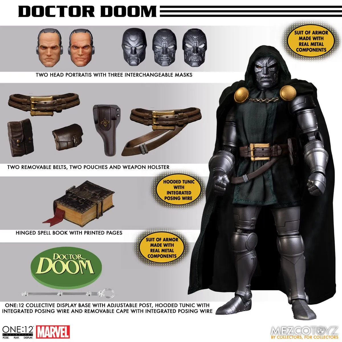 Dr DOOM One:12 Collective Deluxe action figure by Mezco