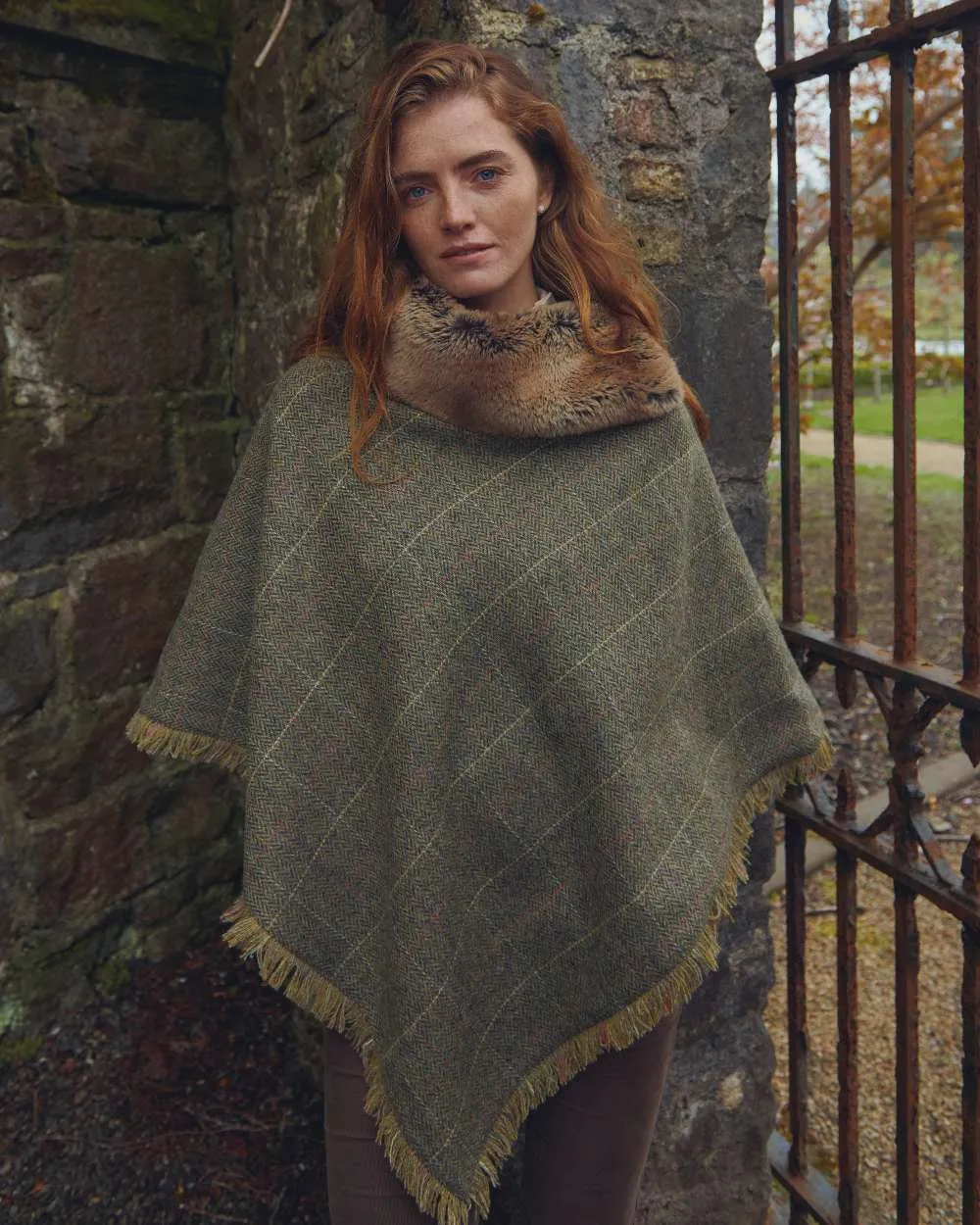 Dubarry Womens Silverfir Tweed Poncho