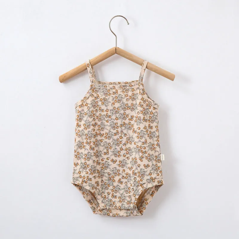 EARTHY Fruits and Flowers Summer Cotton Onesie (Take 2 for $36)