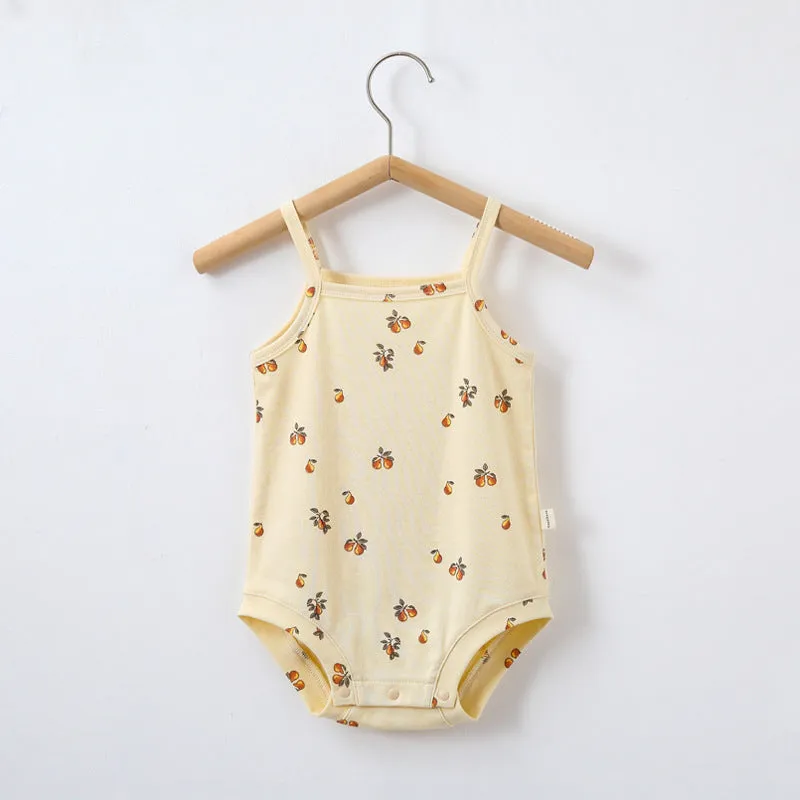 EARTHY Fruits and Flowers Summer Cotton Onesie (Take 2 for $36)