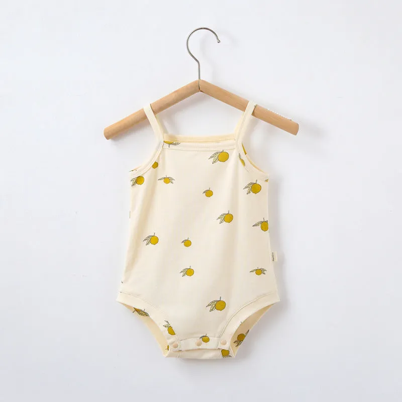 EARTHY Fruits and Flowers Summer Cotton Onesie (Take 2 for $36)