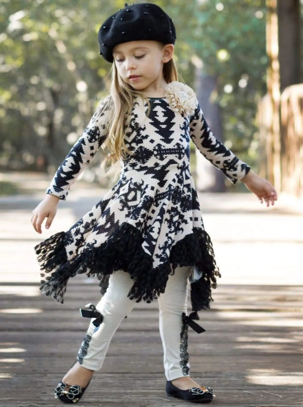 Elegant Me Handkerchief Tunic And Legging Set