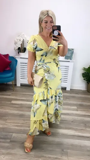 Este Floral Wrap (Yellow)