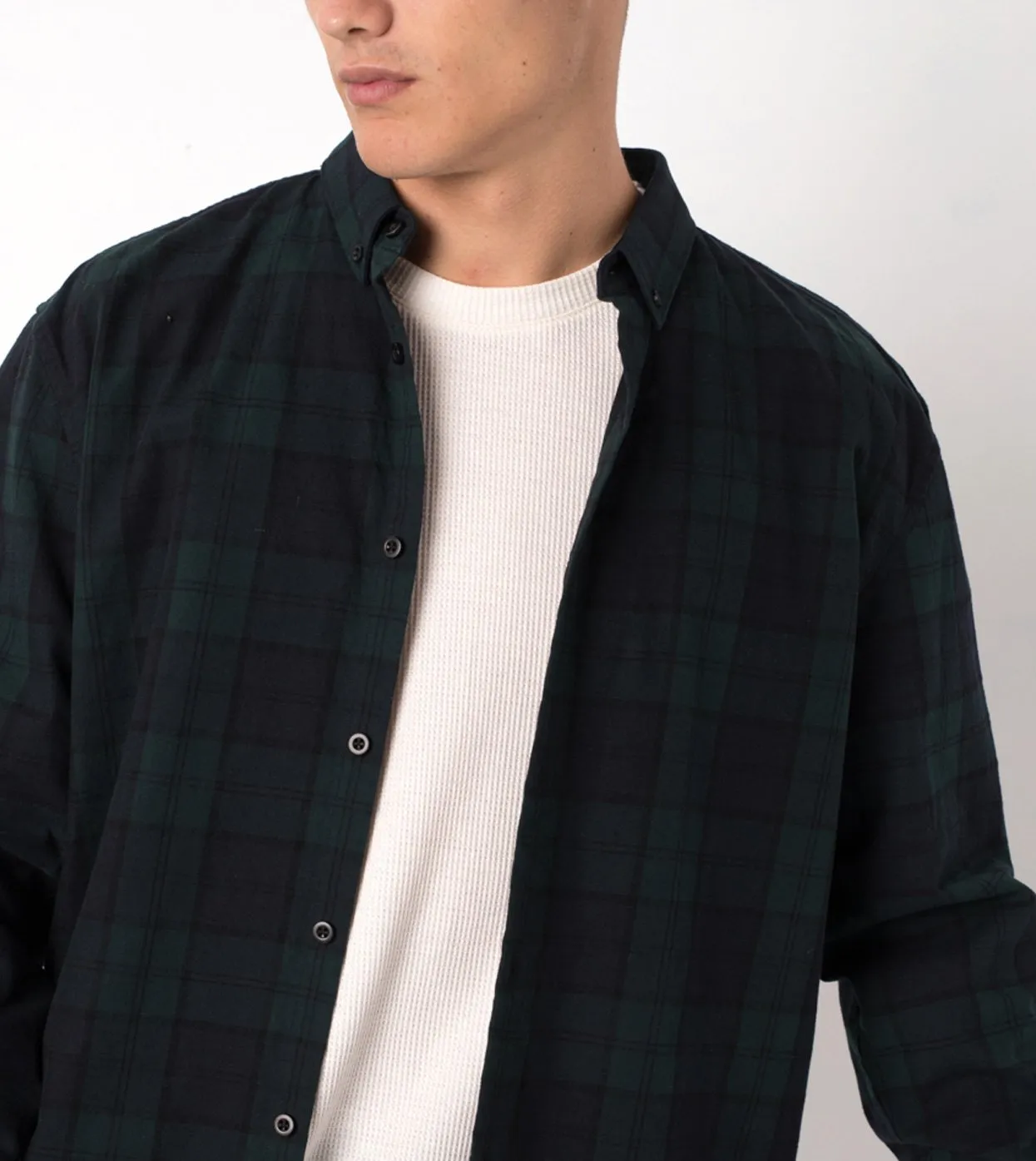 Flannel LS Shirt Ink/Forest - Sale