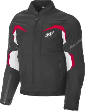 FLY RACING BUTANE JACKET BLACK/WHITE/RED LG 477-2041-4