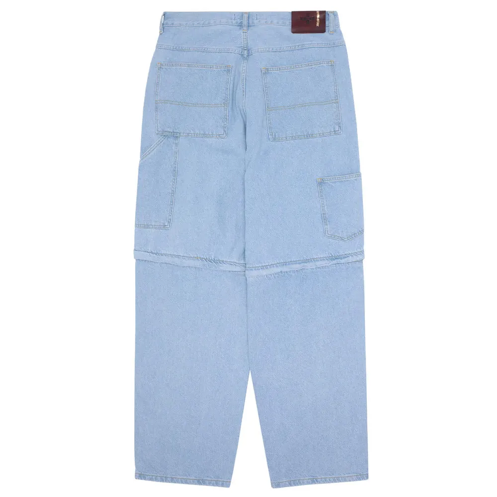 Fucking Awesome - Baggy Zip Off Carpenter Pants Light Blue