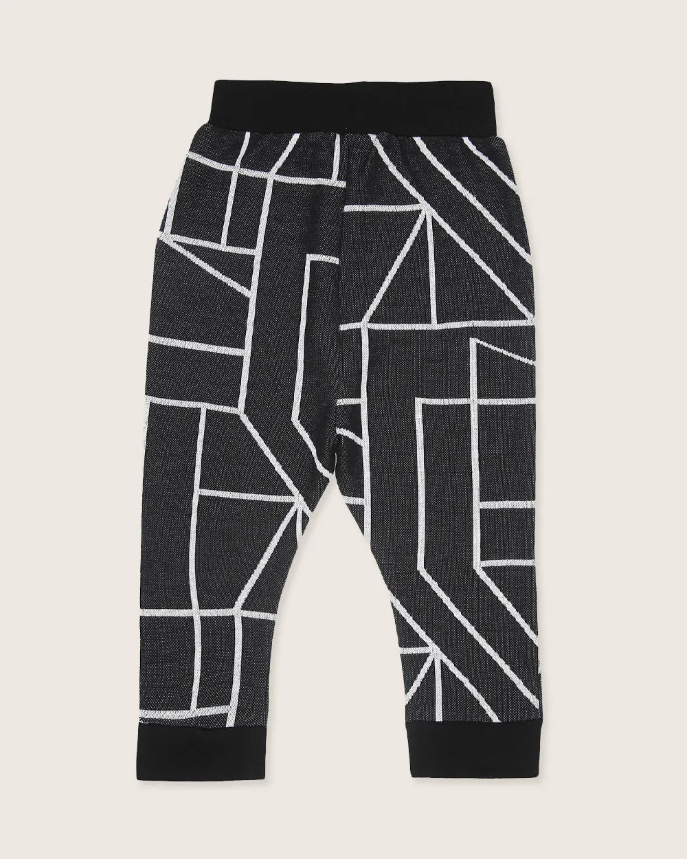 Geo Jacquard Harem Joggers