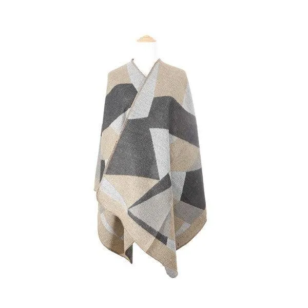 Geometric Pattern Poncho