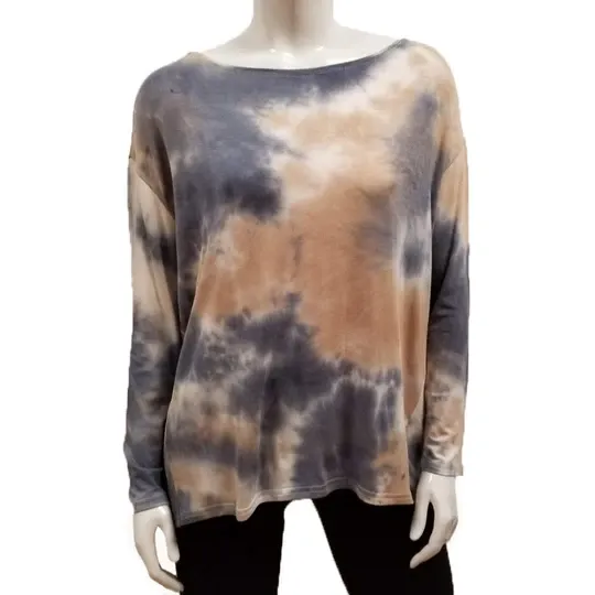 Gilmour Sale, RT-1045 Rayon Tie Dye Blouson Tee, 50% Off Regular Price