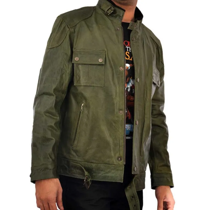 Green Wanted James McAvoy Wesley Gibson Leather Jacket