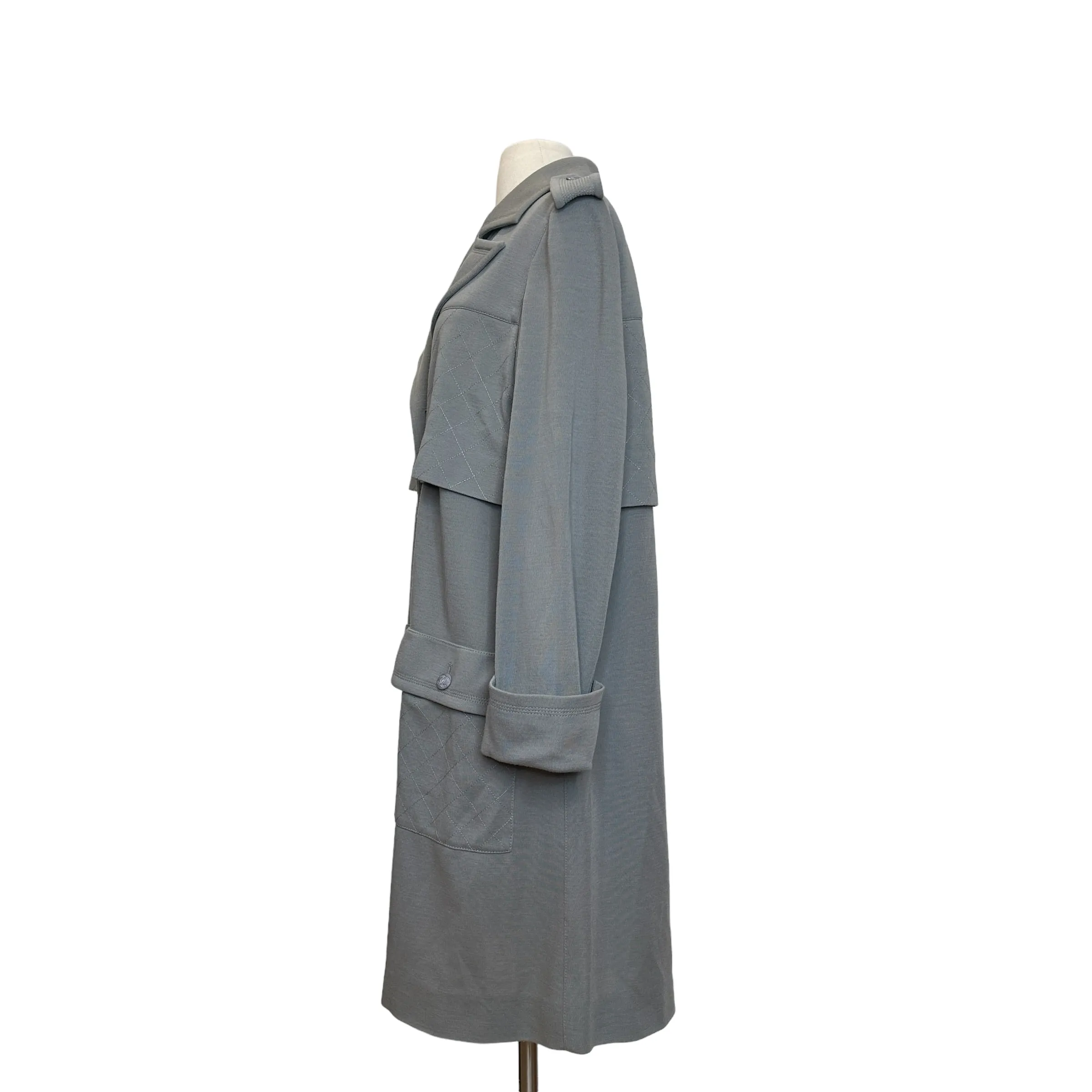 Grey Trench Coat - L