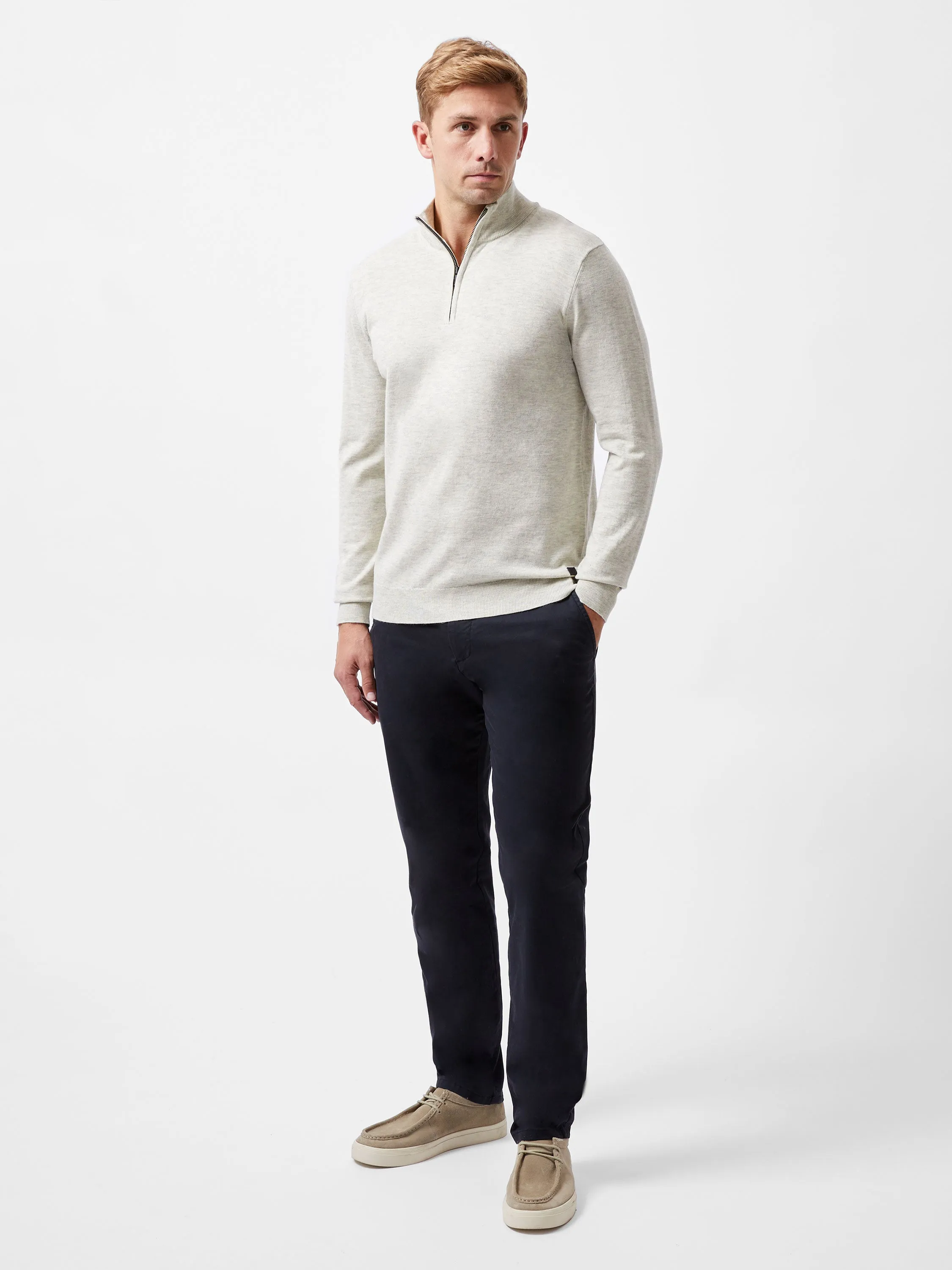 Half Zip Knitted Jumper