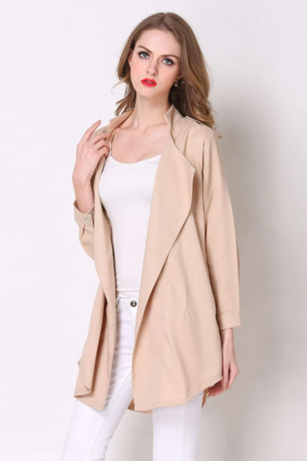 Hip Length Trench Coat