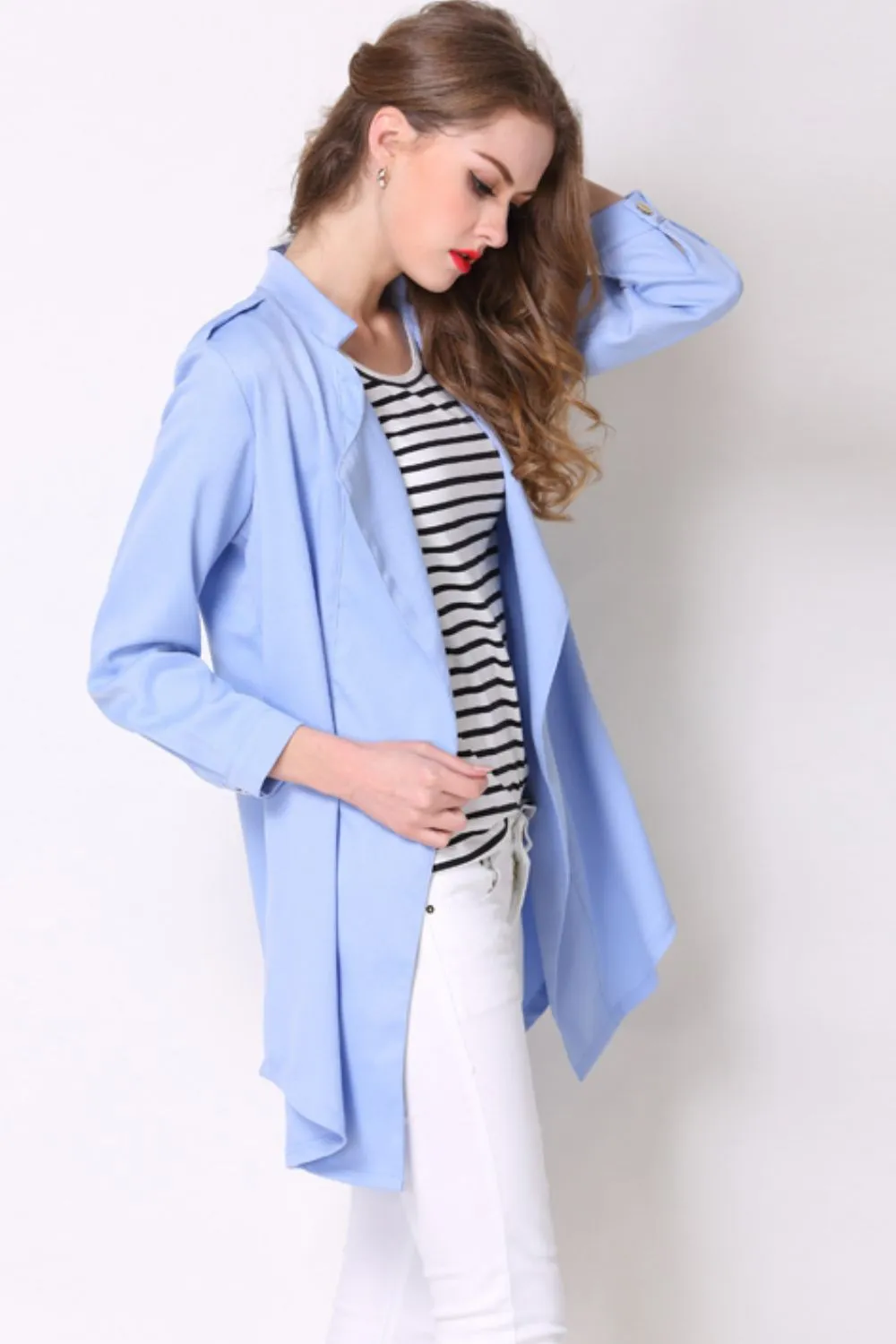 Hip Length Trench Coat