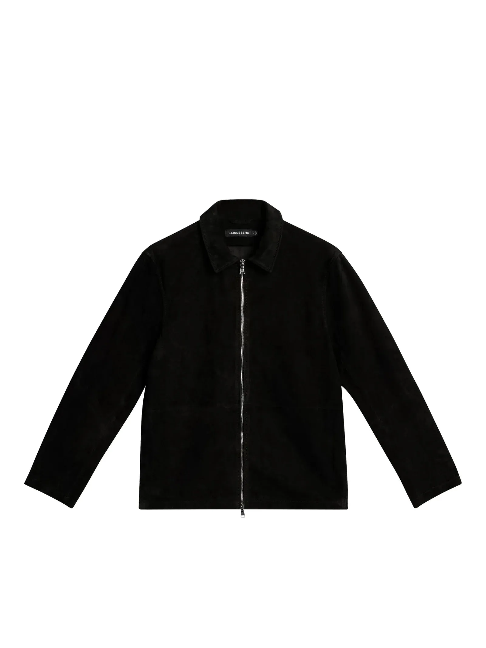 J. LINDEBERG Jonah Suede Overshirt Black