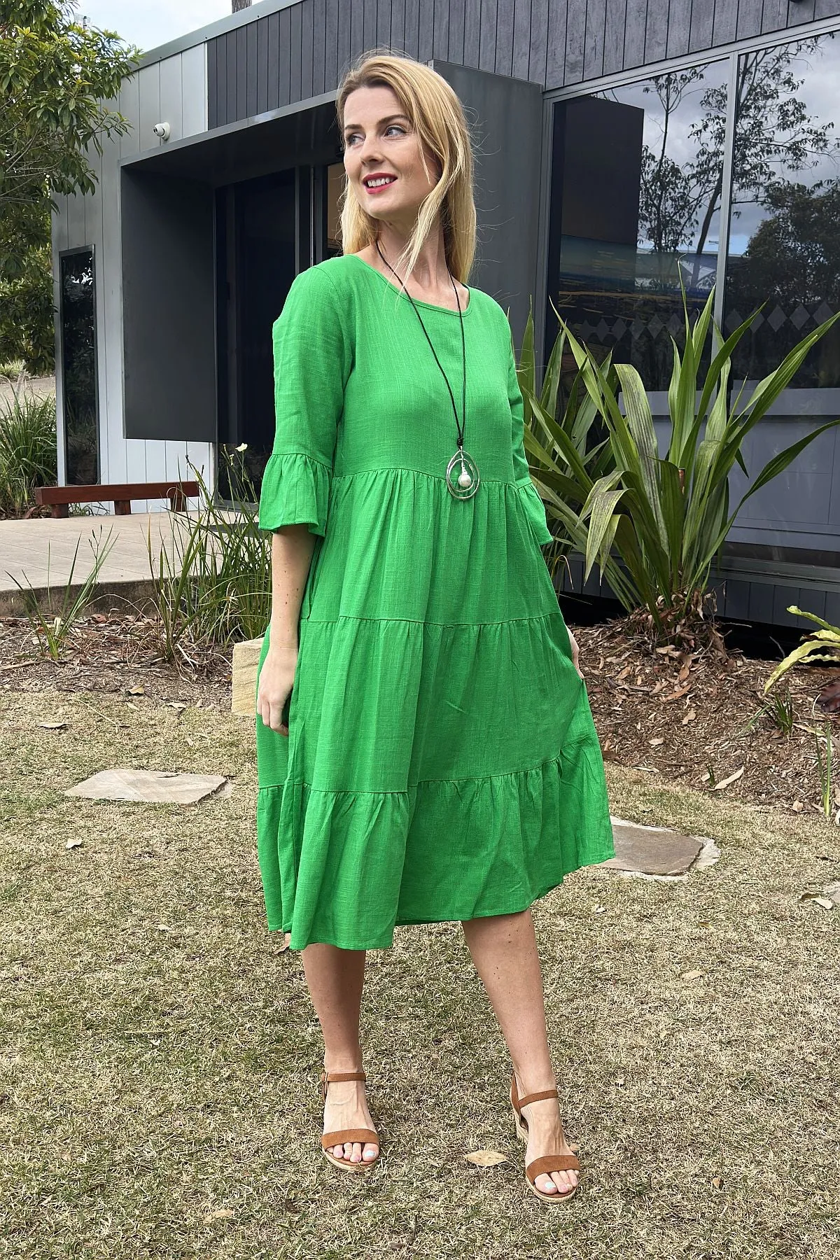 Jade Green Shift Tunic Dress