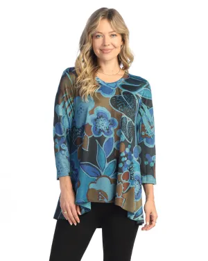 Jess & Jane “Lullaby” Slinky-Like Knot Hi-Low Tunic Top - SK2-1976