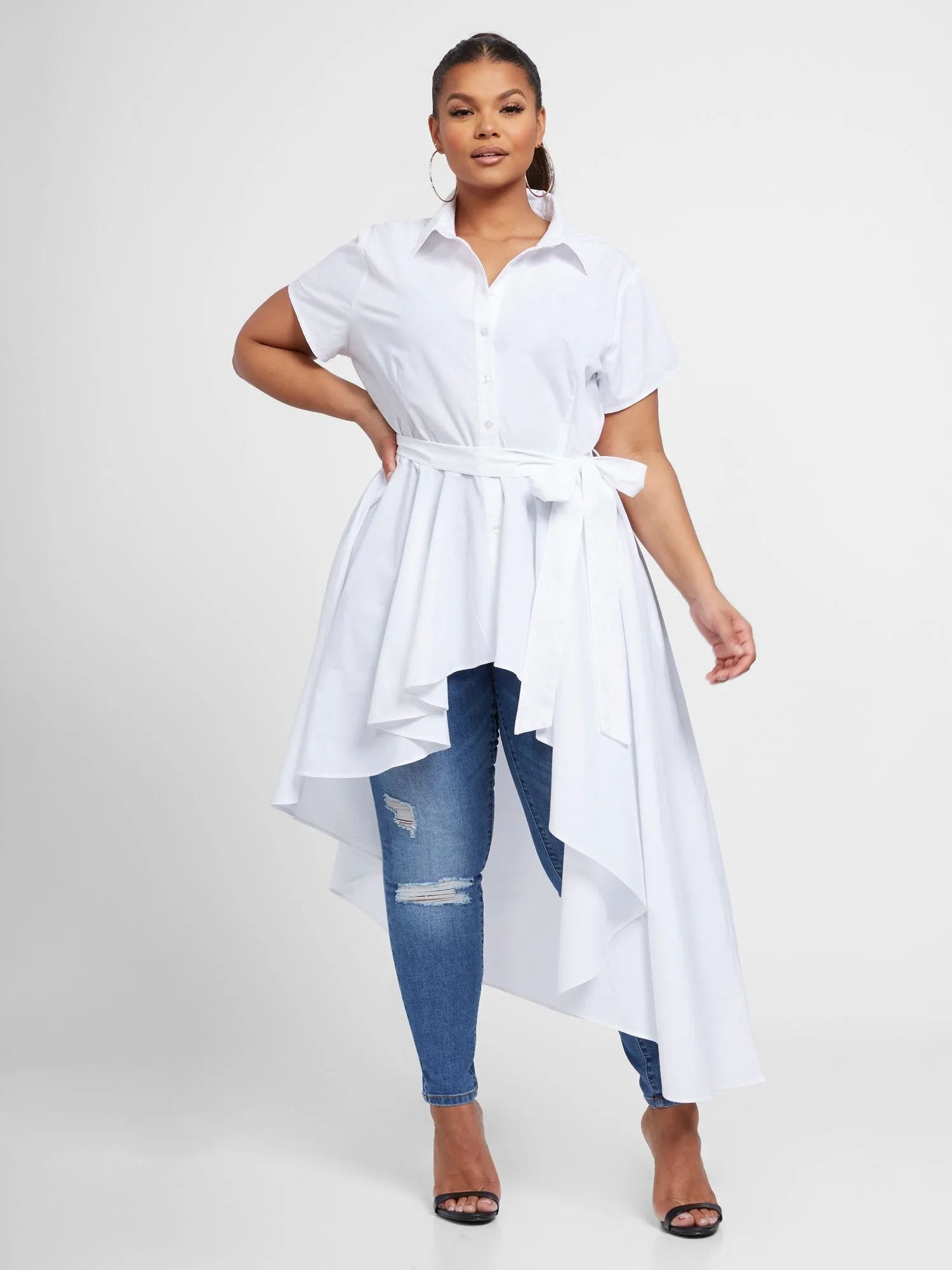 Jessie Asymmetrical Tunic with Belt