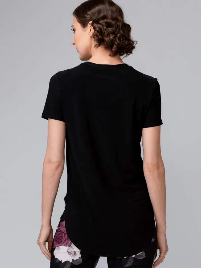 Joseph Ribkoff T Black Round Neck T-Shirt 183220 11