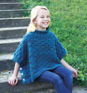 Kid's Button Poncho