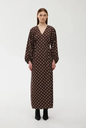 KINNEY Ines Wrap Dress DOTTY