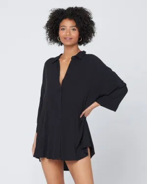 L*SPACE Black Pacifica Tunic