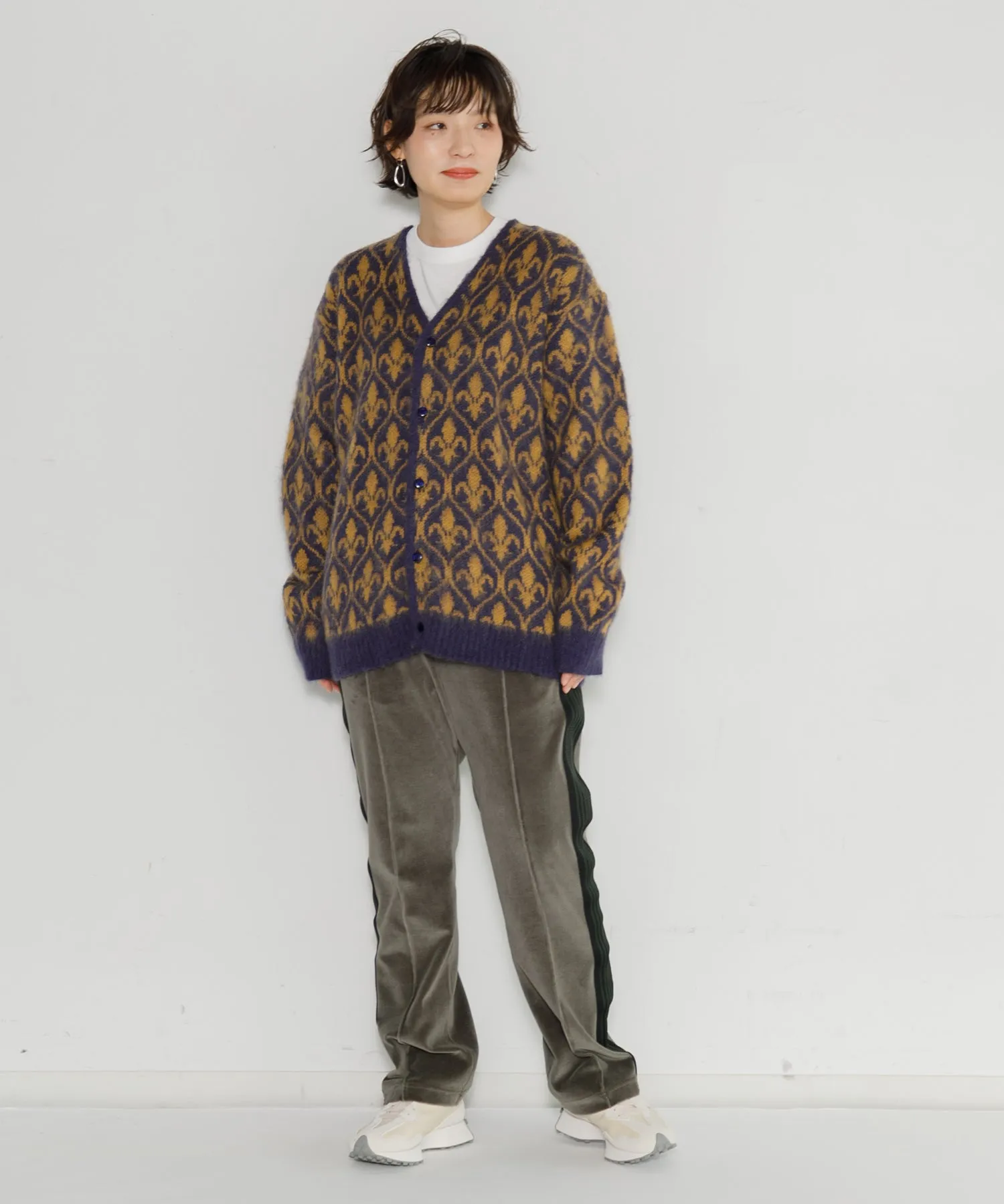 【MEN , WOMEN】NEEDLES Narrow Track Pant - C/Pe Velour