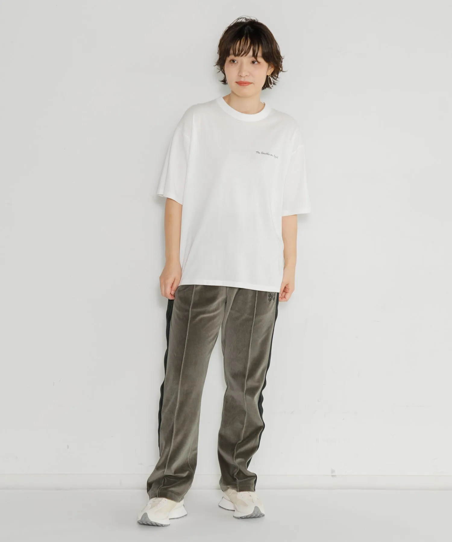 【MEN , WOMEN】NEEDLES Narrow Track Pant - C/Pe Velour