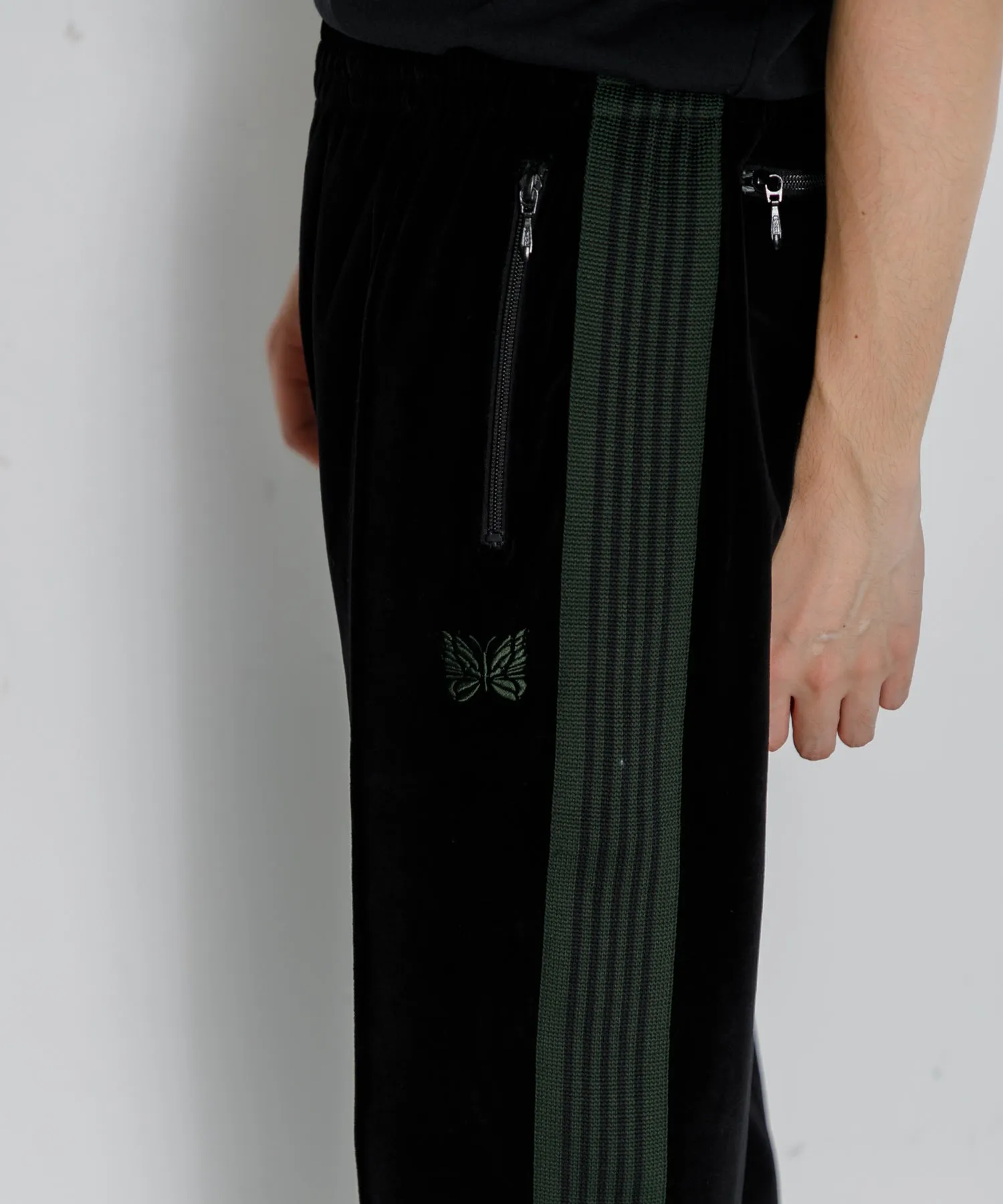 【MEN , WOMEN】NEEDLES Narrow Track Pant - C/Pe Velour