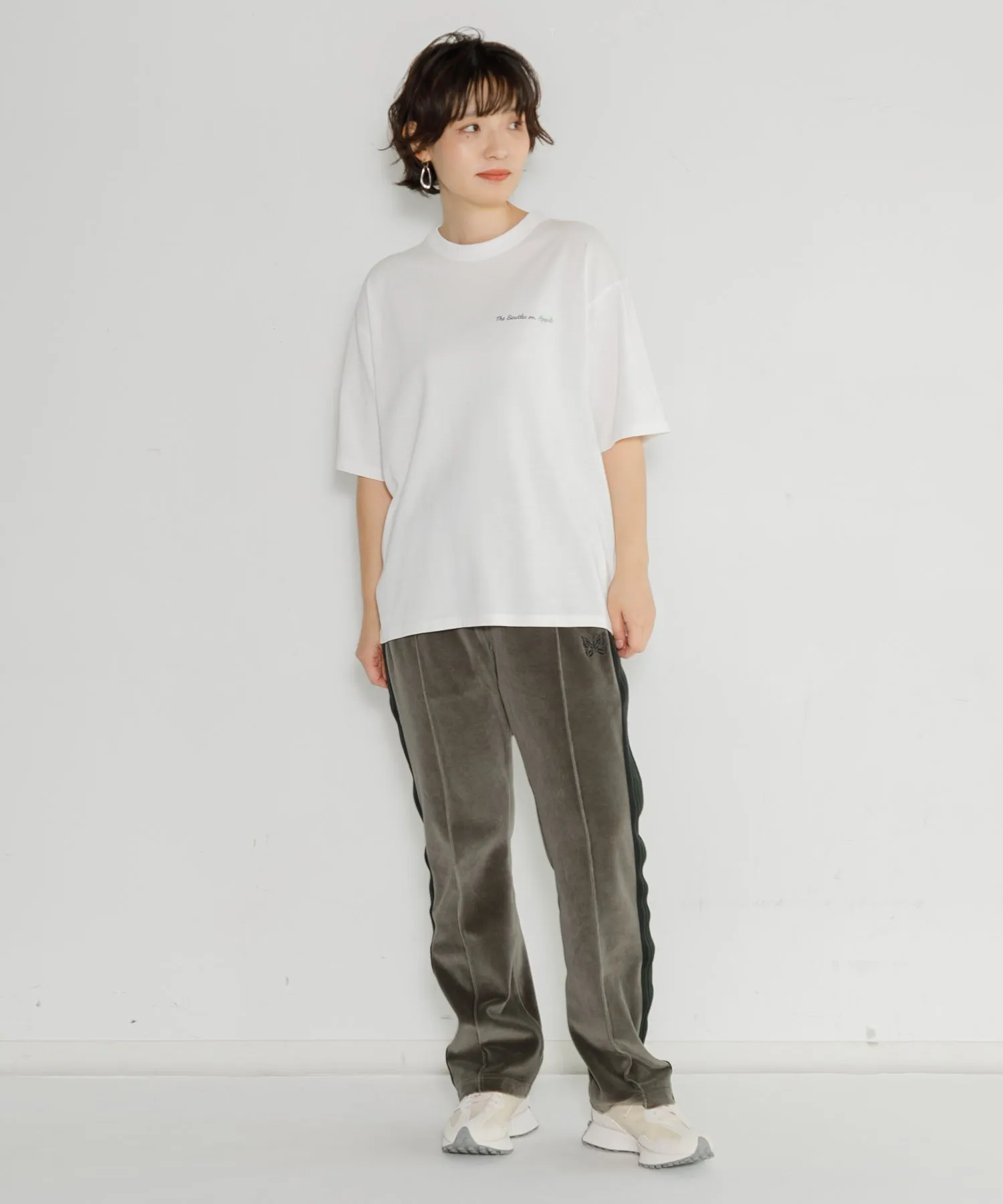 【MEN , WOMEN】NEEDLES Narrow Track Pant - C/Pe Velour