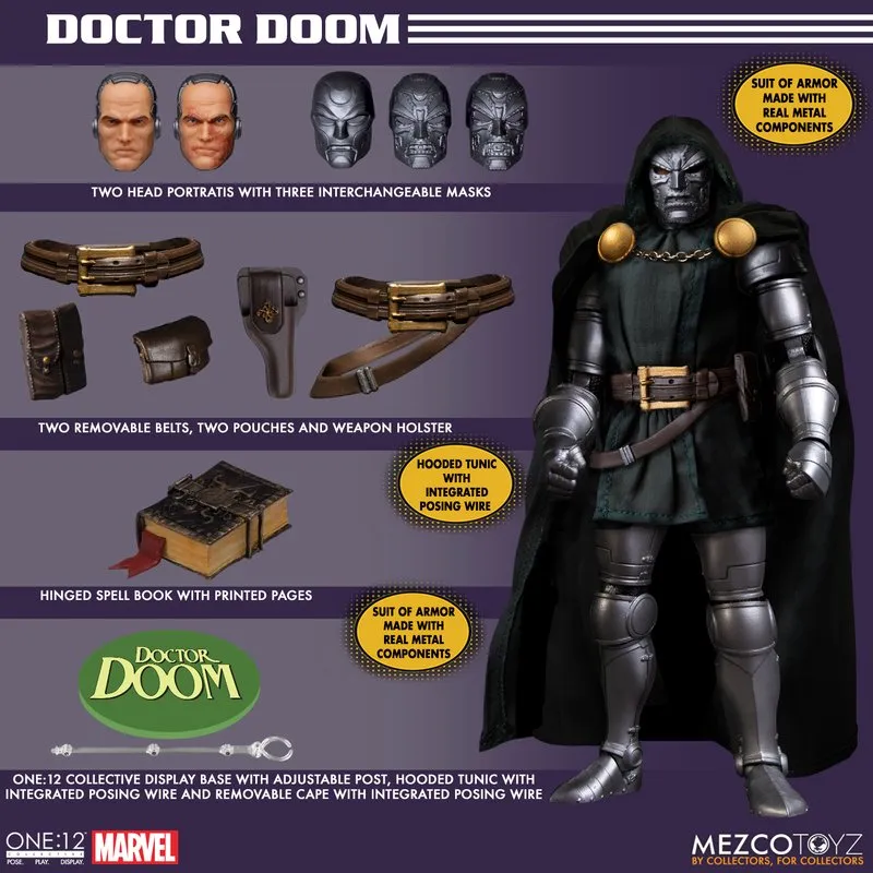 Mezco One 12 Marvel Doctor Doom Action Figure