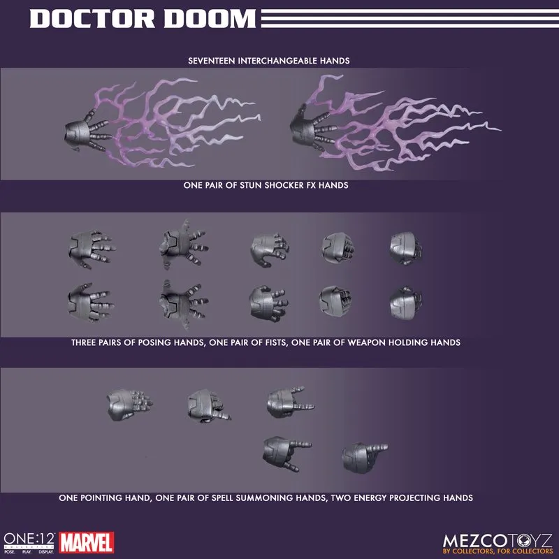 Mezco One 12 Marvel Doctor Doom Action Figure