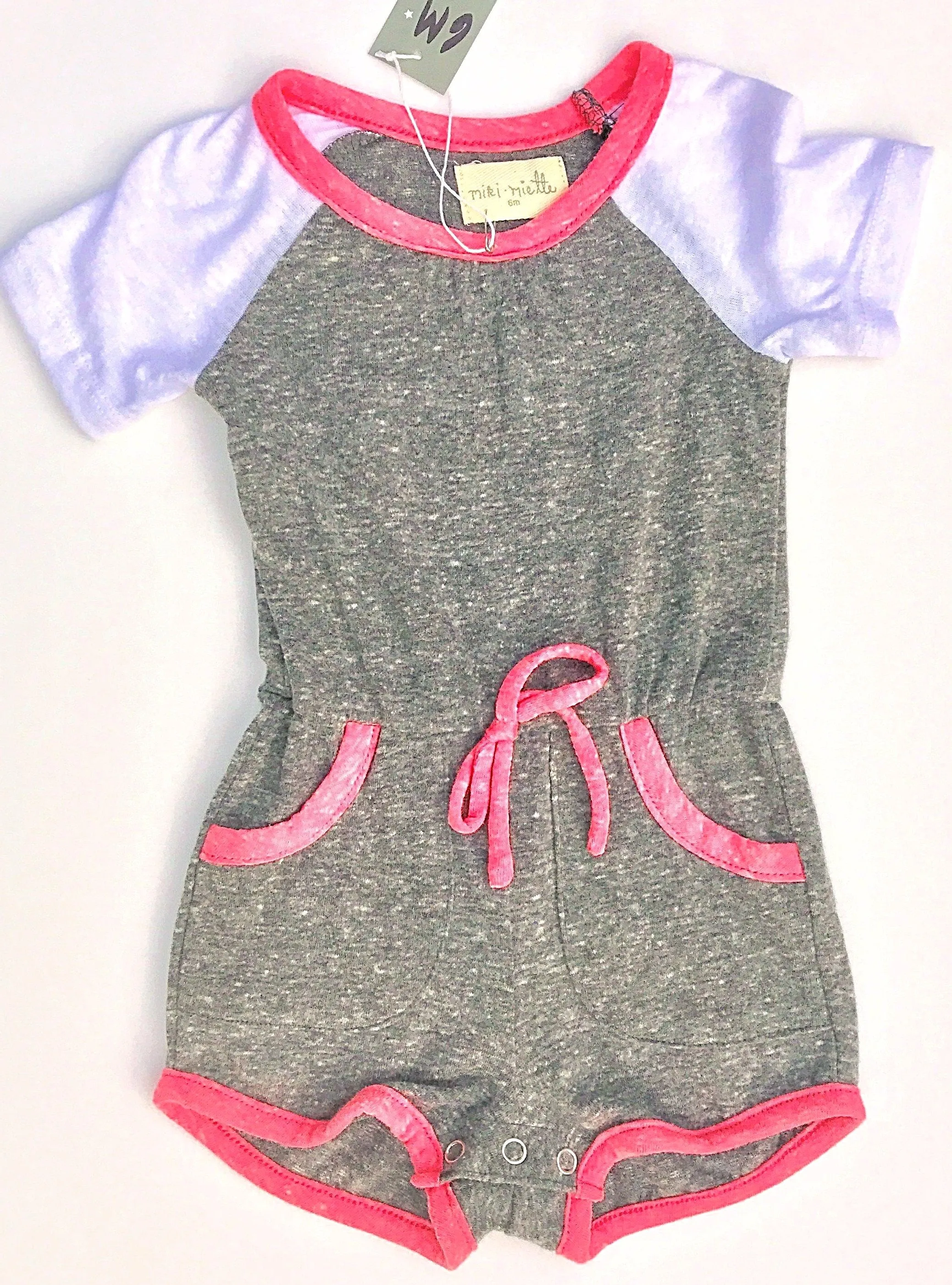 Miki Mietti 1Pc  Soft Knit Short Romper