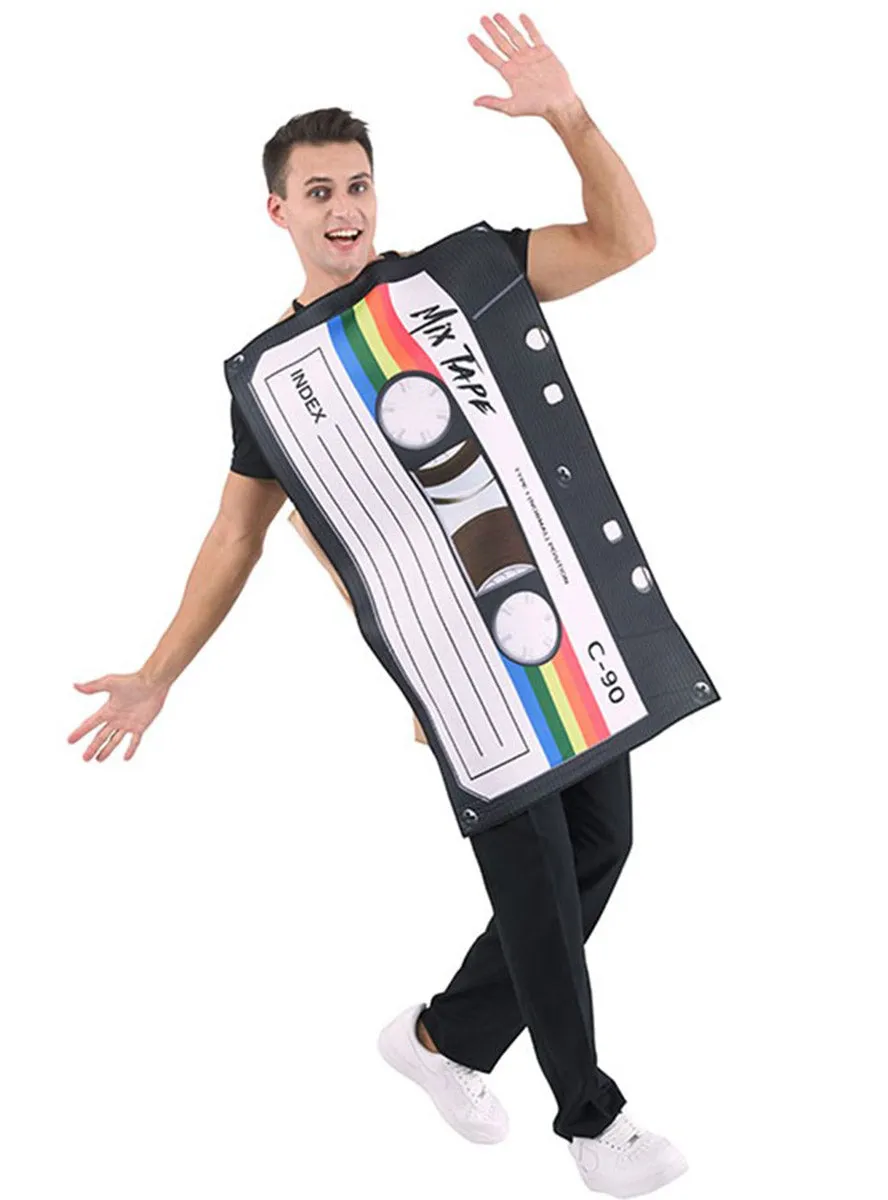 Mixed Tape Mens Novelty 1980s Costume