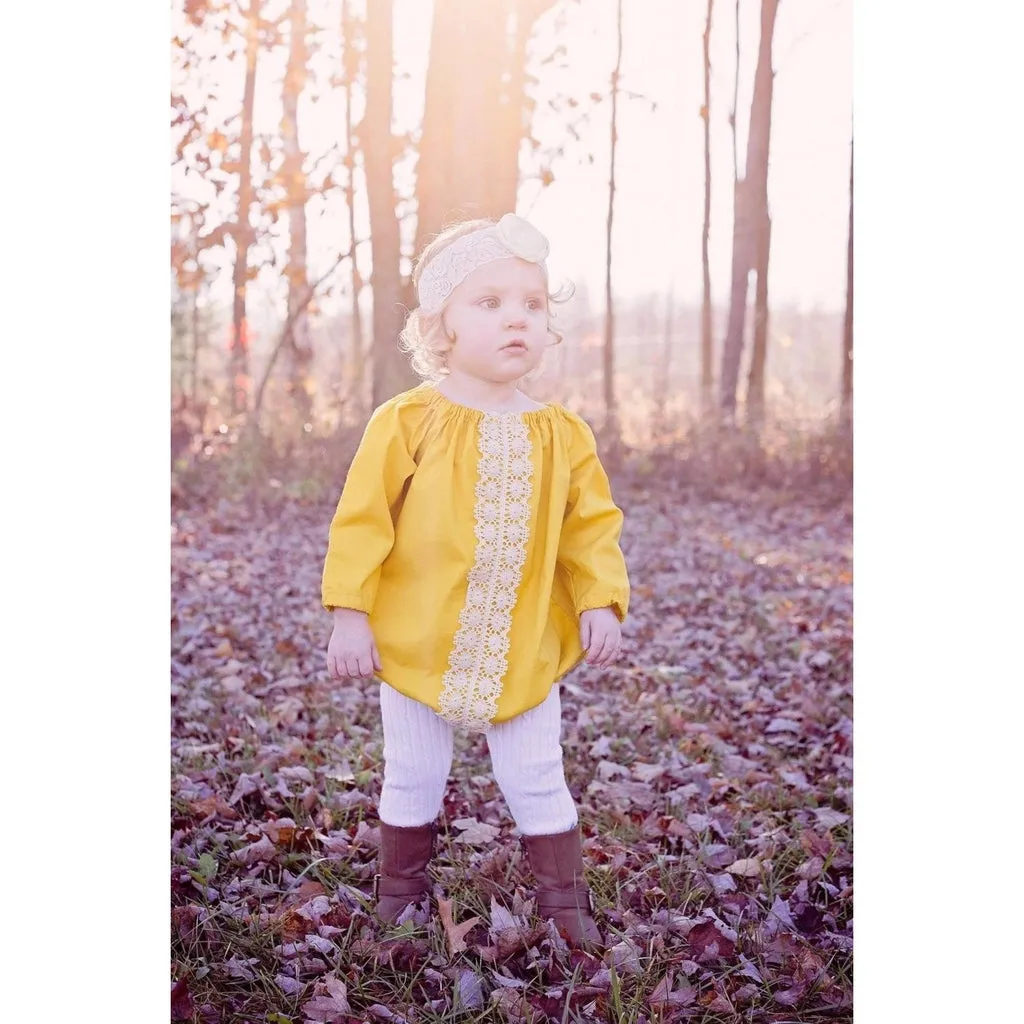 Mustard Yellow Baby Romper