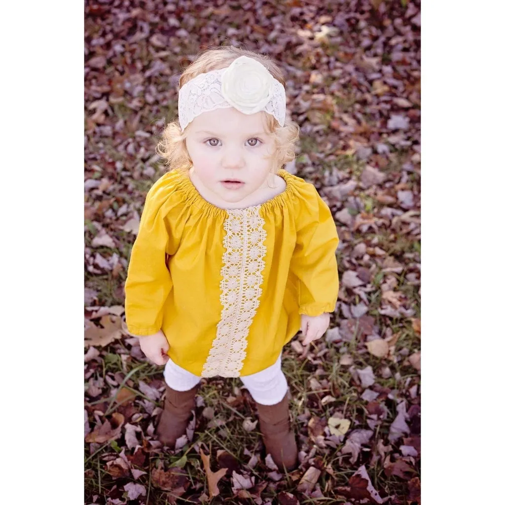 Mustard Yellow Baby Romper