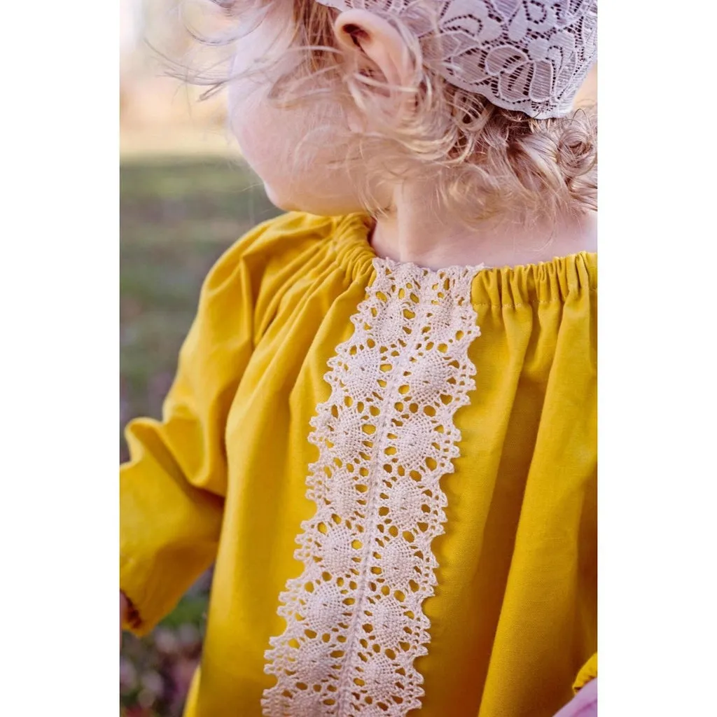 Mustard Yellow Baby Romper