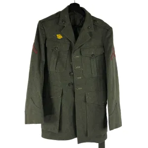 Named USMC Marine Corp Service Green Tunic 1944