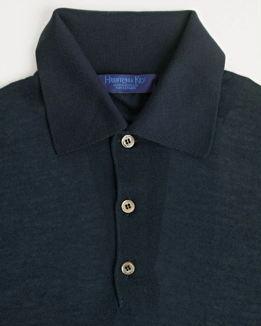 Navy Cashmere Sport Shirt