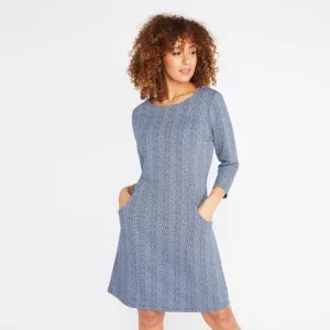 Navy Chevron Jacquard Tunic