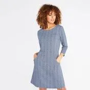 Navy Chevron Jacquard Tunic