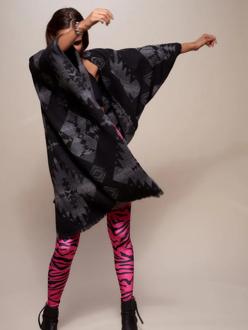 Night Fox Fabric Poncho | Women's