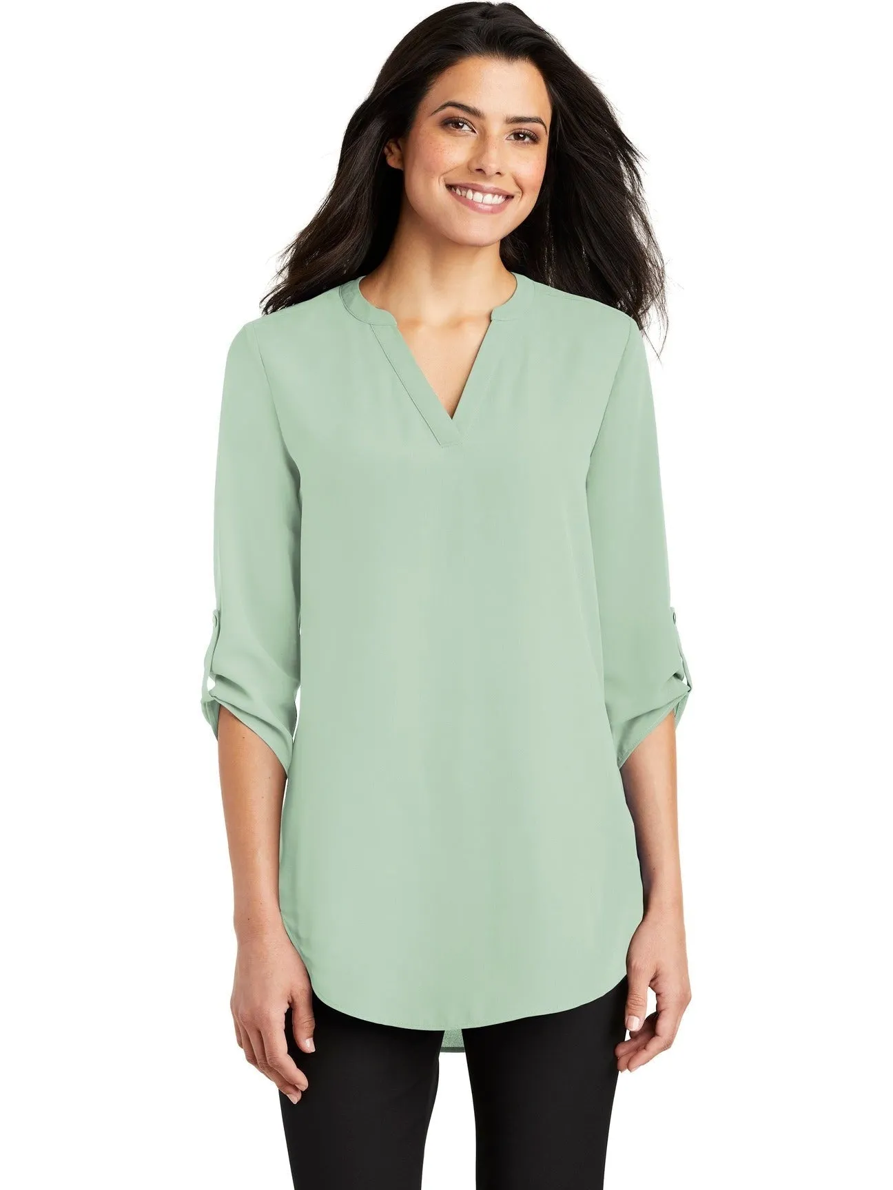 OUTLET-Port Authority Ladies 3/4-Sleeve Tunic Blouse