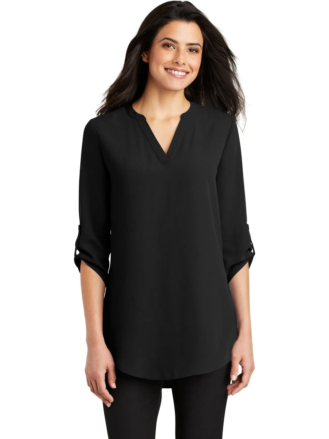 OUTLET-Port Authority Ladies 3/4-Sleeve Tunic Blouse