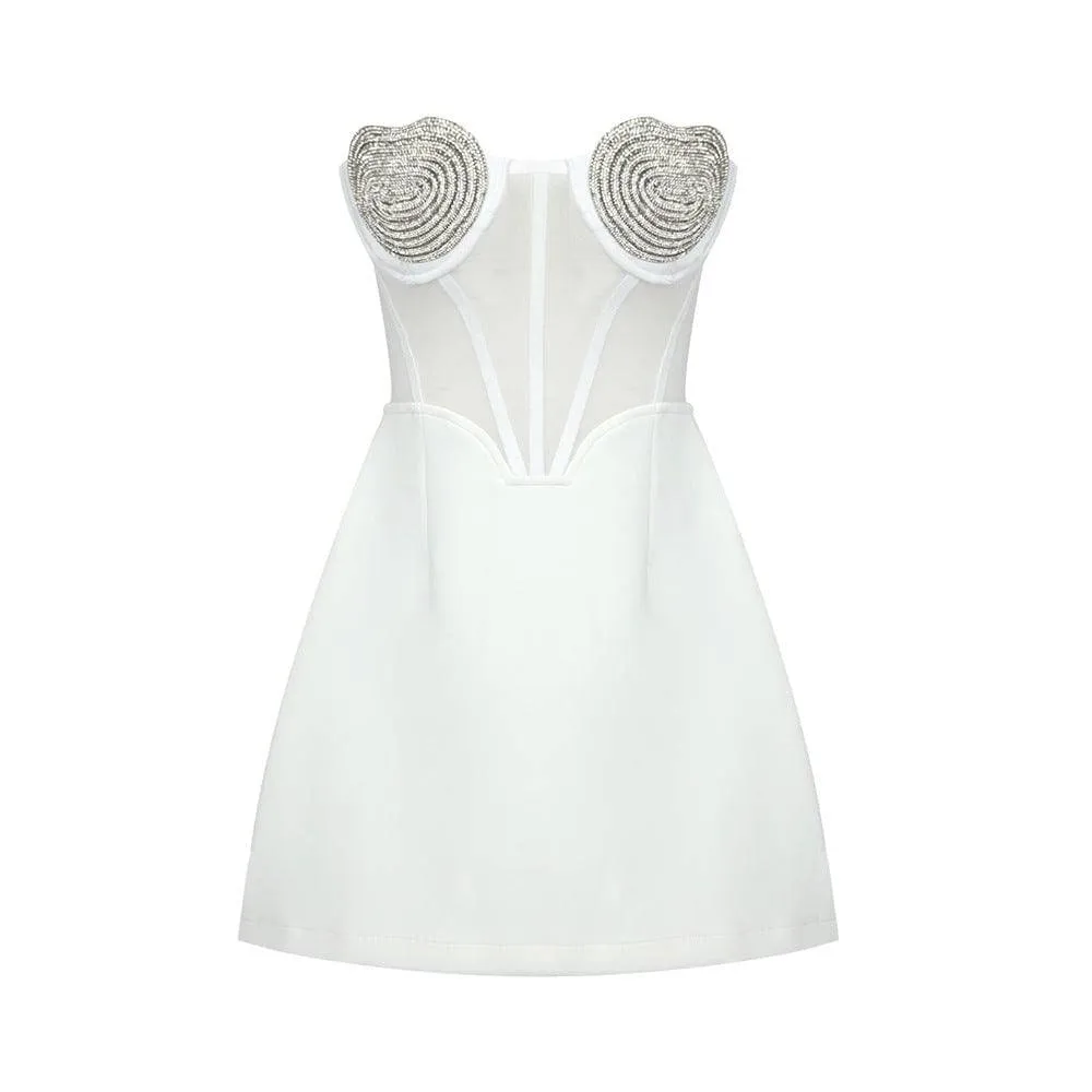 Pia Crystal Heart Dress