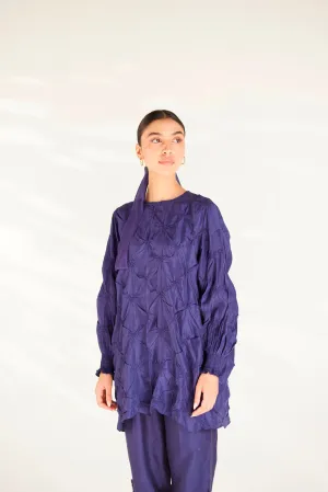 PLUM TESSELATE TUNIC