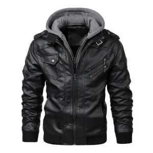 Pologize™ Faux Leather Autumn Jacket